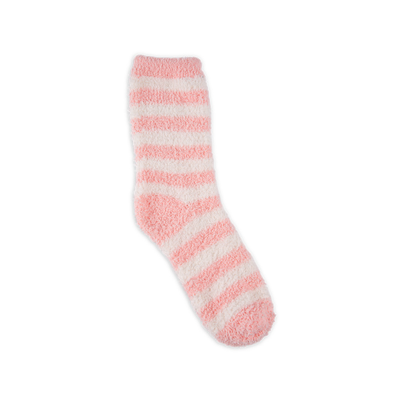 RZ025 Half-Brushed Cozy Polka Dot Striped Warm Women’s Boot Socks