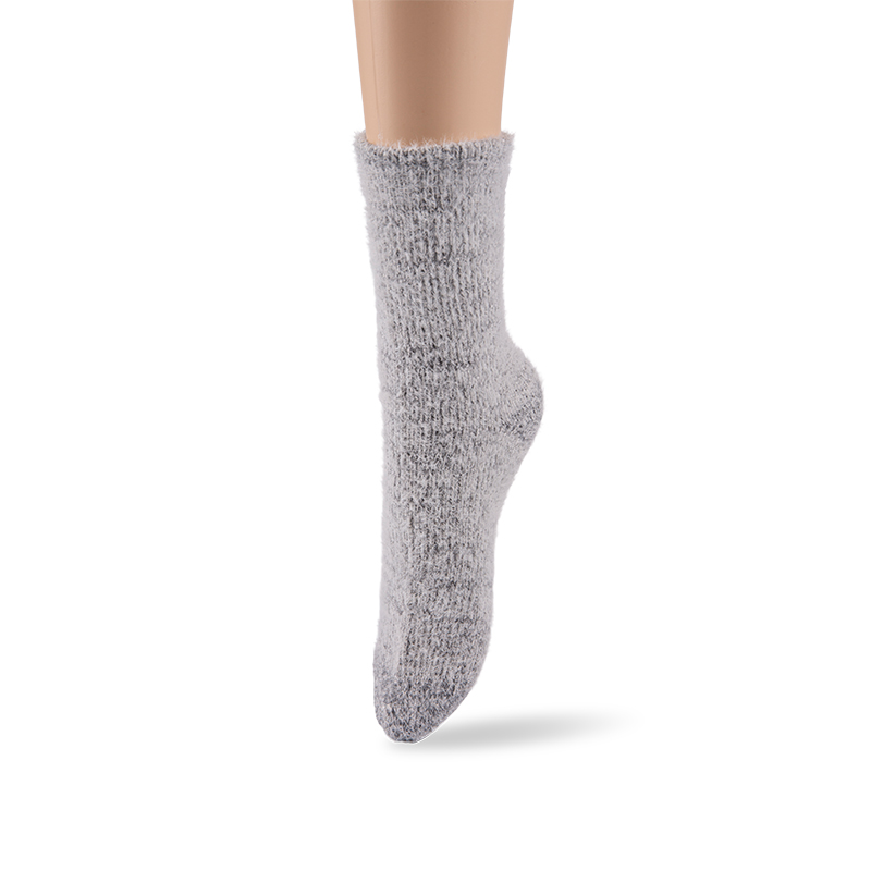 RZ009 Feather Yarn Chenille Soft Warm Plush Women’s Boot Socks