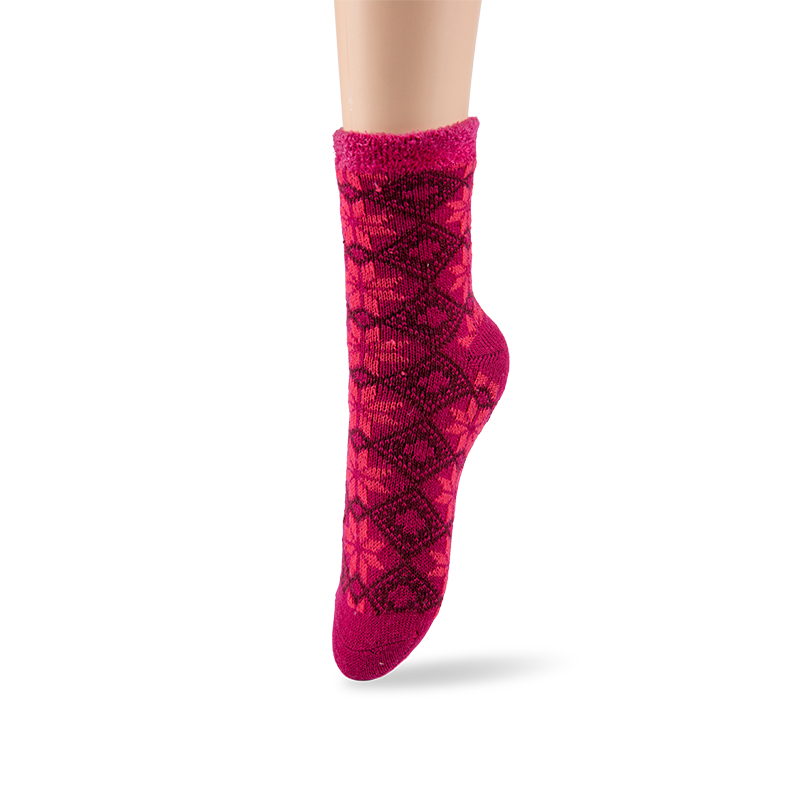 RZ046 Nordic Style Thickened Double-Layer Thermal Women’s Boot Socks