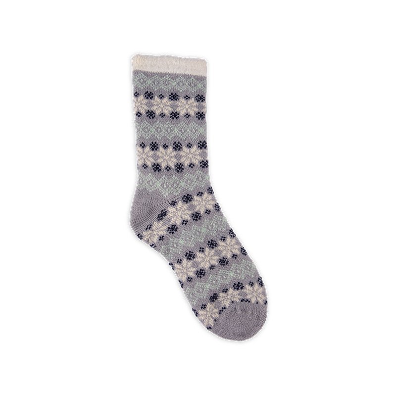 RZ046 Nordic Style Thickened Double-Layer Thermal Women’s Boot Socks