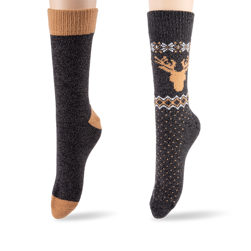 RZ304 Scandinavian Style Polyester Velvet Boot Socks