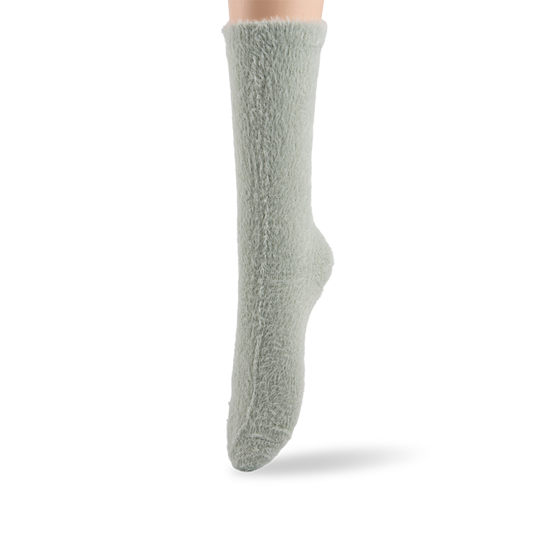 RZ166 Faux Mink Fleece Autumn Story Thermal Women’s Boot Socks