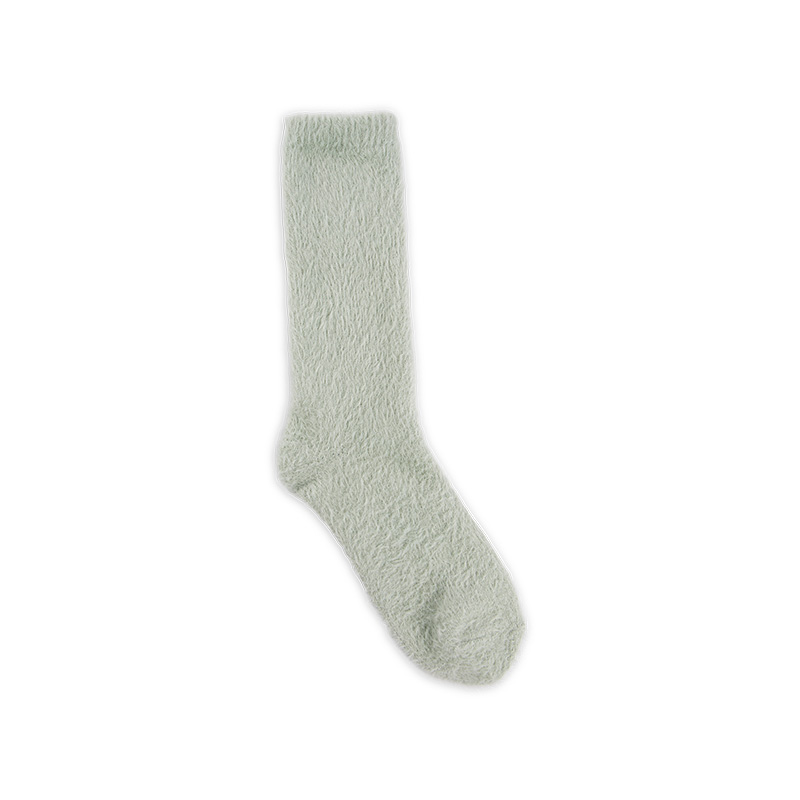 RZ166 Faux Mink Fleece Autumn Story Thermal Women’s Boot Socks