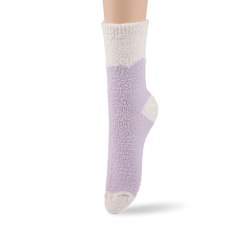 RZ095 Soft Cloud Lavender Pink Light Fleece Women’s Boot Socks