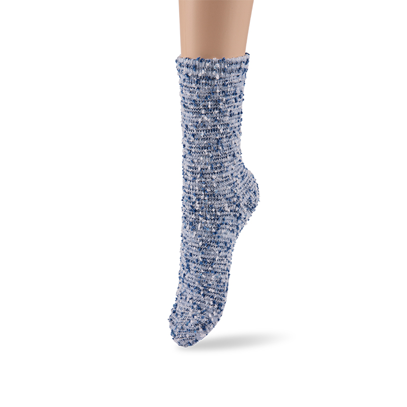 RZ125 Playful Candy Color Fuzzy Speckled Mid-Calf Women’s Boot Socks