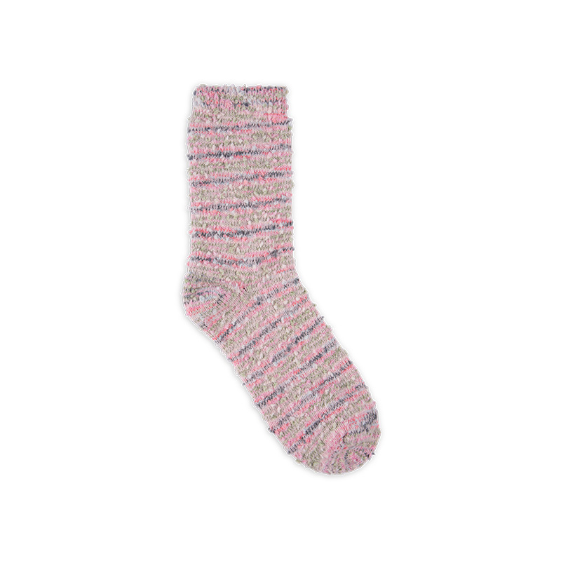 RZ125 Playful Candy Color Fuzzy Speckled Mid-Calf Women’s Boot Socks