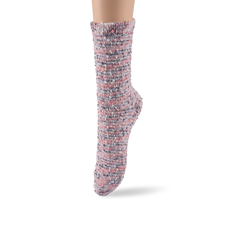 RZ125 Playful Candy Color Fuzzy Speckled Mid-Calf Women’s Boot Socks