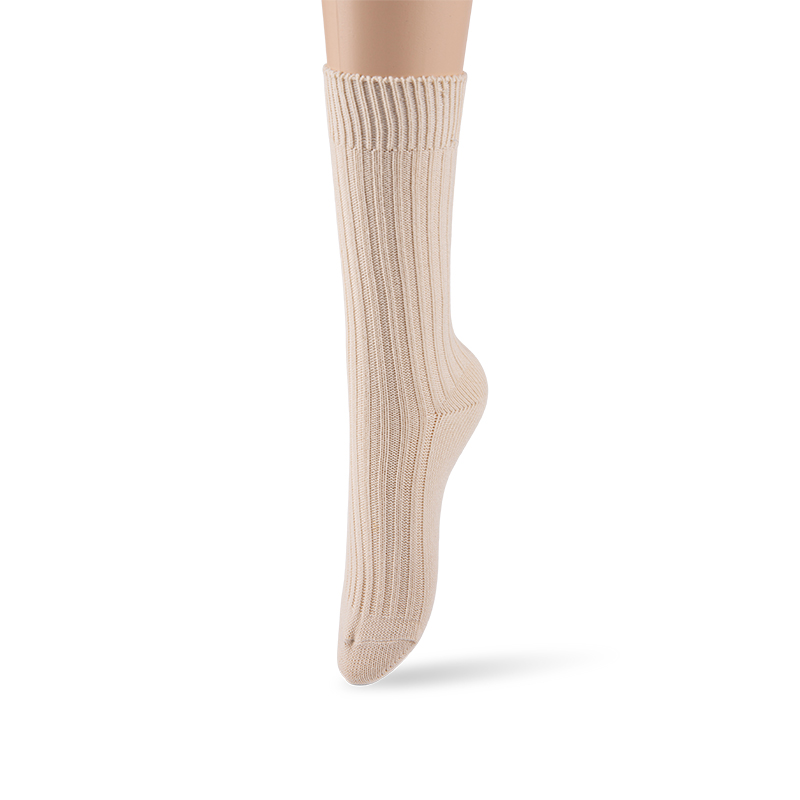 RZ107 Natural Tone Minimal Ribbed Mid Calf Cotton Spring & Summer Series Socks RZ107 Natural Tone Minimal Ribbed Mid Calf Cotton Spring & Summer Series Socks