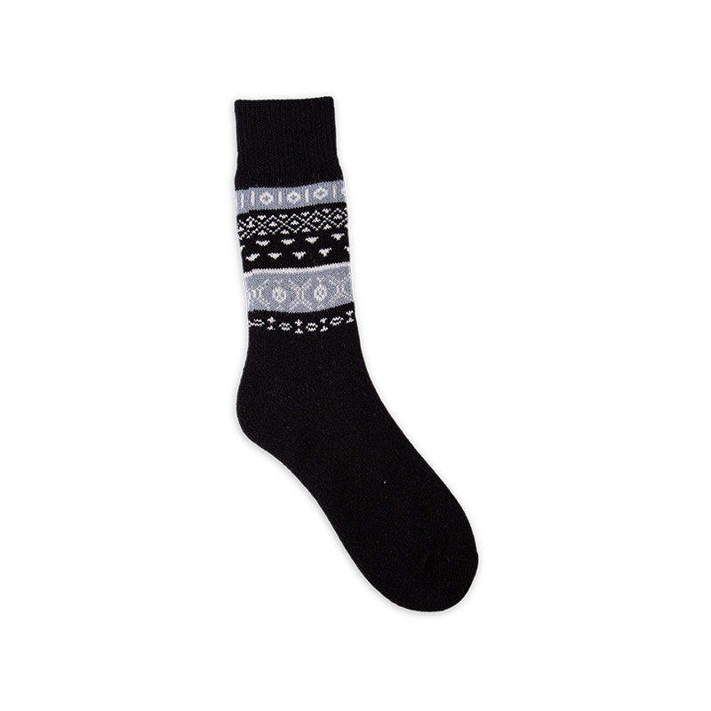 RZ249 Minimalist Elegant Thickened Men's Boot Socks with Brushed Terry Lining