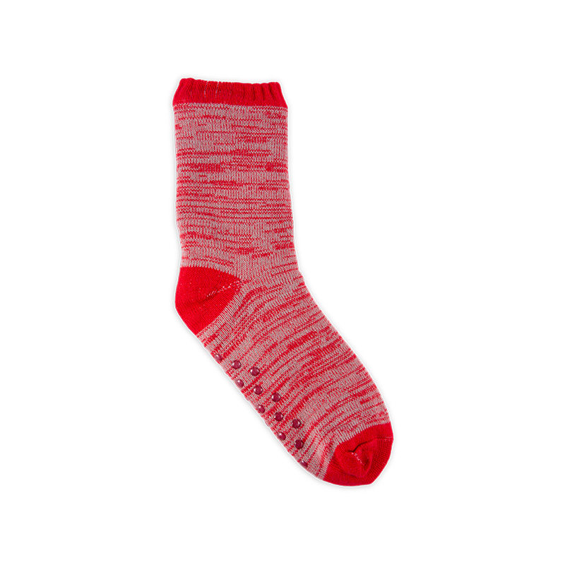 RZ299 Men's Classic Vintage Thick Warm Anti-Slip Cabin Socks with Sherpa Fleece Lining