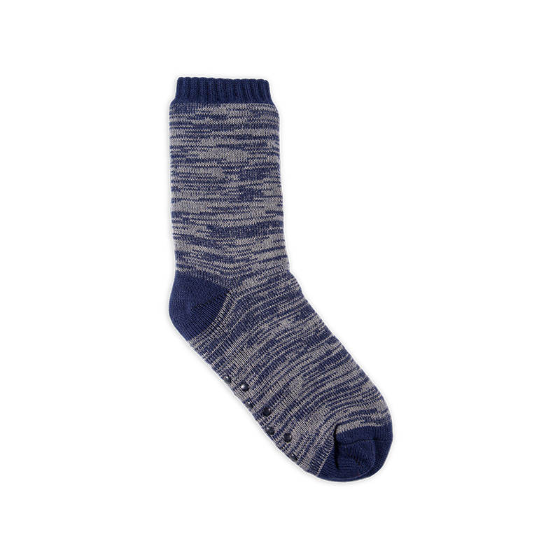 RZ299 Men's Classic Vintage Thick Warm Anti-Slip Cabin Socks with Sherpa Fleece Lining