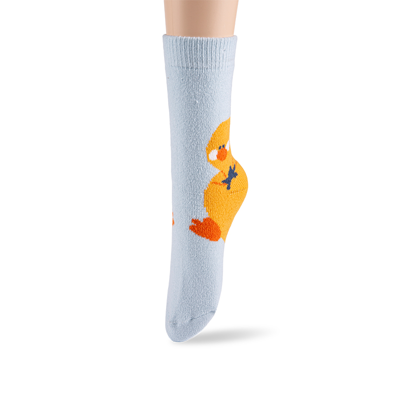 RZ229 Playful Animal Brushed Polyester Fleece Women’s Heat Retainer Socks