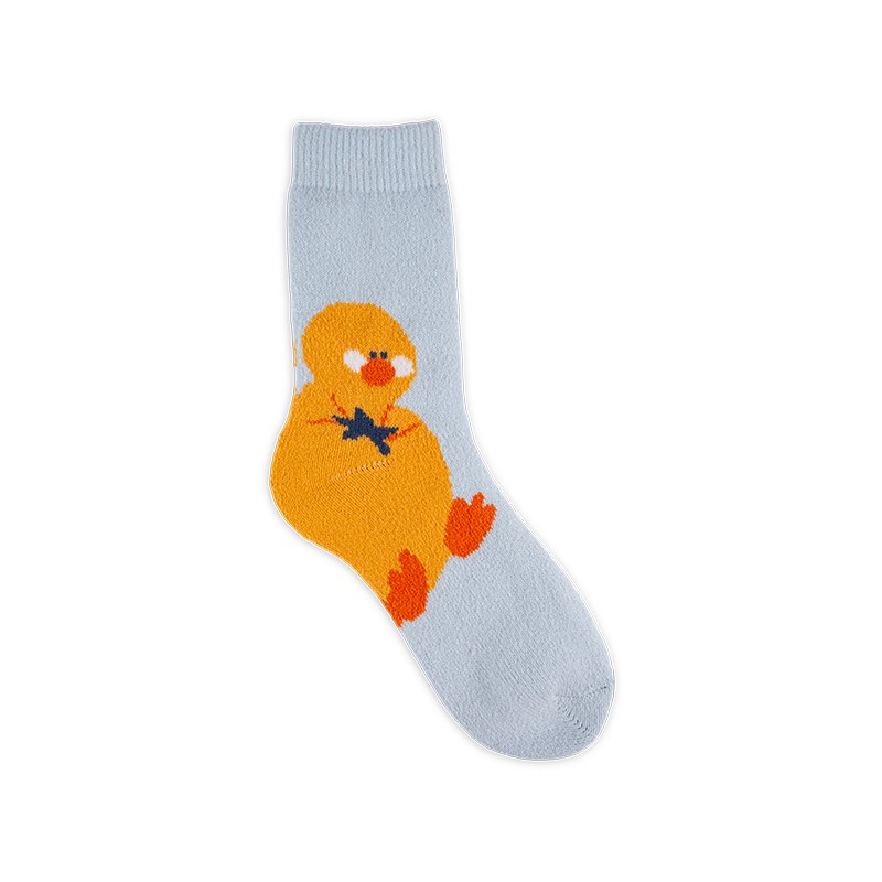 RZ229 Playful Animal Brushed Polyester Fleece Women’s Heat Retainer Socks