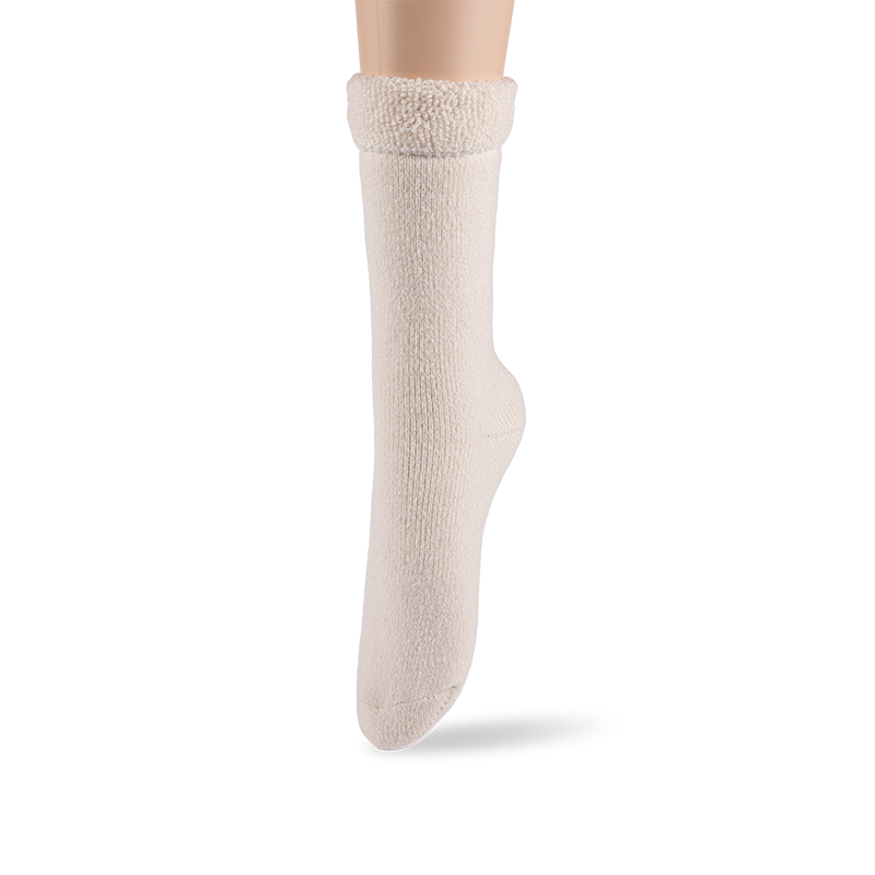 RZ280 Morandi Color Terry Polyester Fleece Warm Women’s Heat Retainer Socks