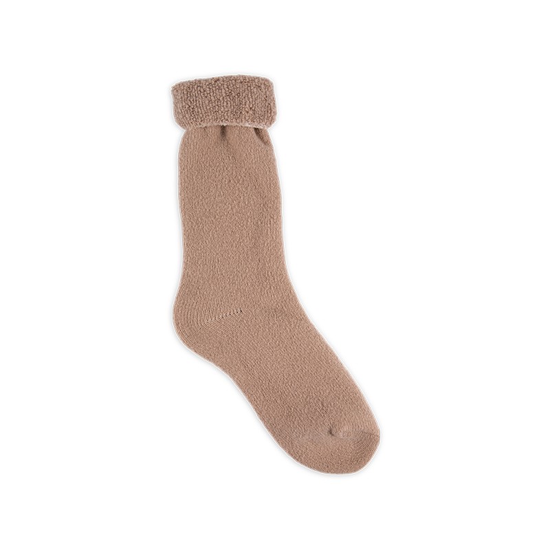 RZ280 Morandi Color Terry Polyester Fleece Warm Women’s Heat Retainer Socks