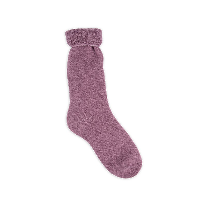 RZ280 Morandi Color Terry Polyester Fleece Warm Women’s Heat Retainer Socks
