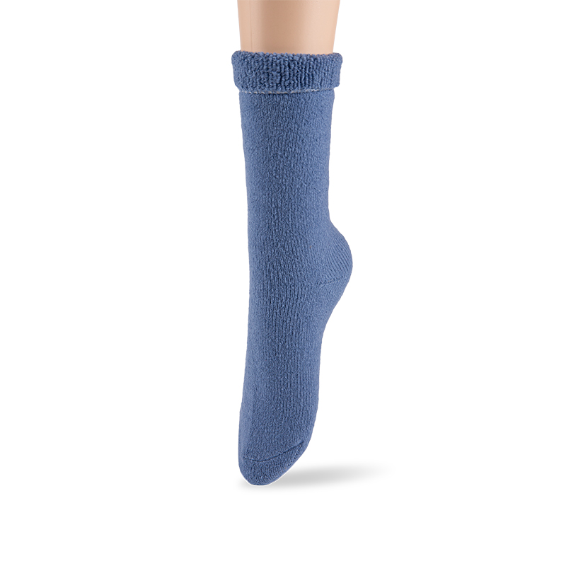RZ280 Morandi Color Terry Polyester Fleece Warm Women’s Heat Retainer Socks