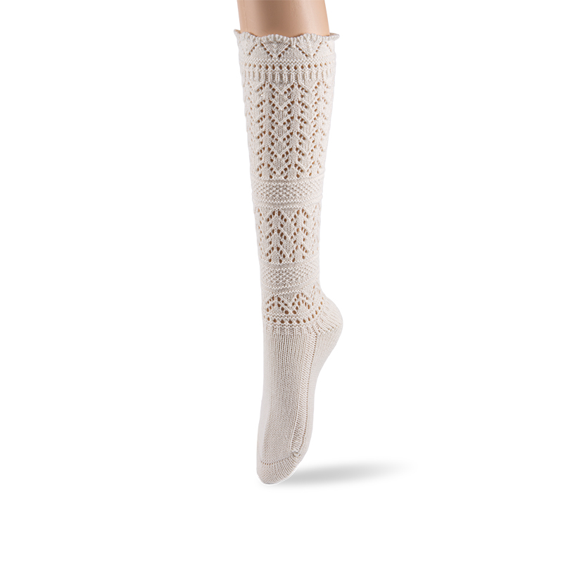 RZ271/284 Vintage Elegant Acrylic Hollow Cable Knit Knee High Socks