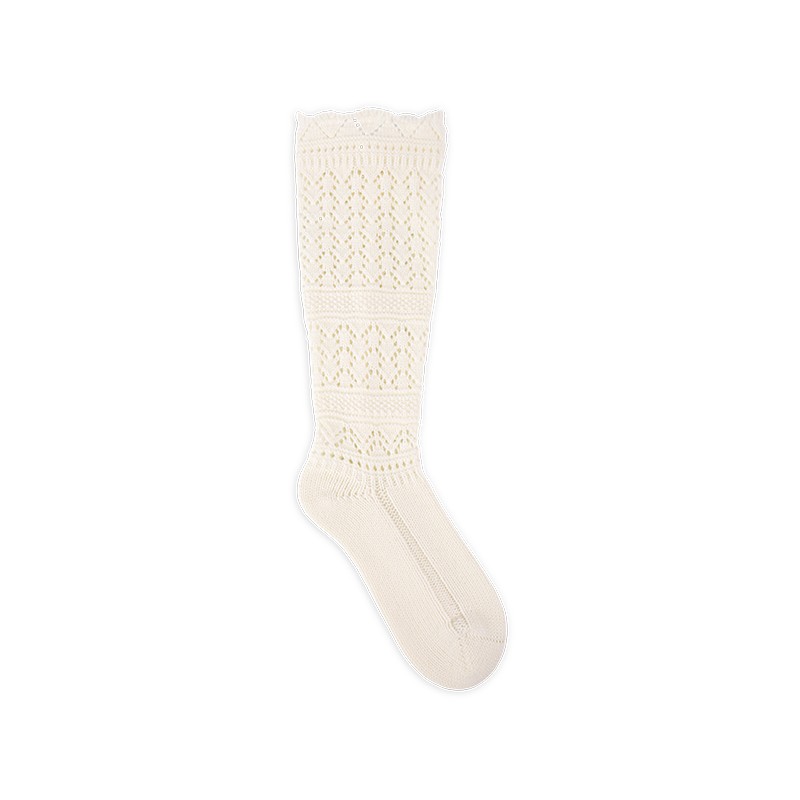 RZ271/284 Vintage Elegant Acrylic Hollow Cable Knit Knee High Socks