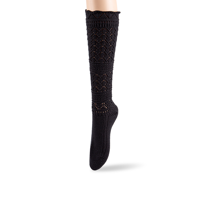 RZ271/284 Vintage Elegant Acrylic Hollow Cable Knit Knee High Socks
