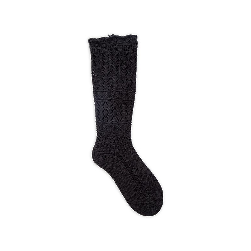 RZ271/284 Vintage Elegant Acrylic Hollow Cable Knit Knee High Socks