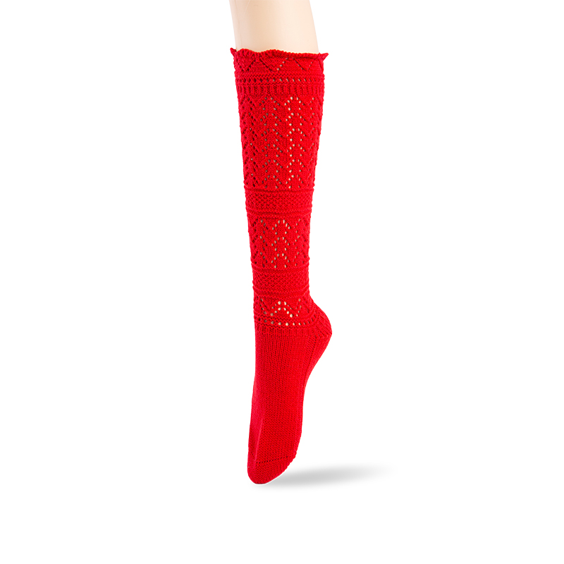 RZ271/284 Vintage Elegant Acrylic Hollow Cable Knit Knee High Socks
