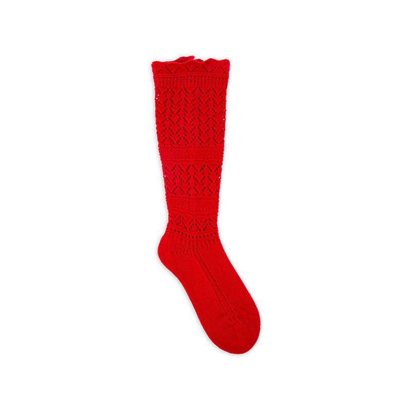RZ271/284 Vintage Elegant Acrylic Hollow Cable Knit Knee High Socks