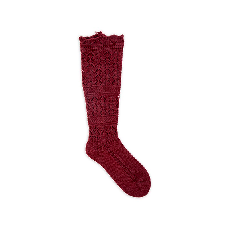 RZ271/284 Vintage Elegant Acrylic Hollow Cable Knit Knee High Socks