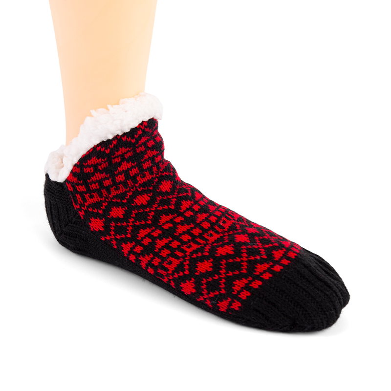 RZ059 Vintage Geometric Pattern V-Design Home Slipper Socks