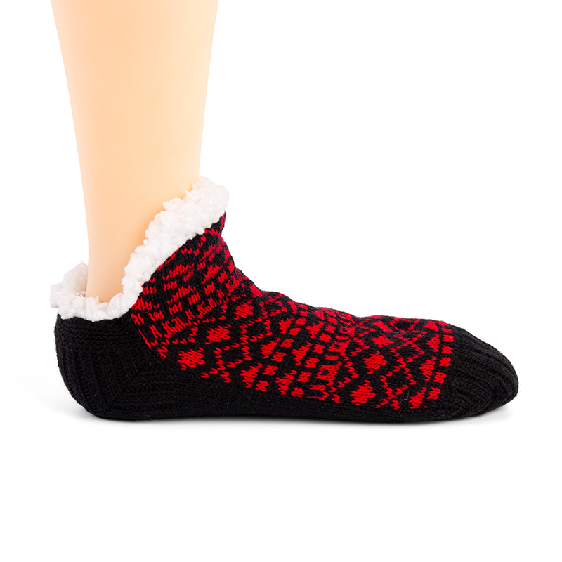 RZ059 Vintage Geometric Pattern V-Design Home Slipper Socks