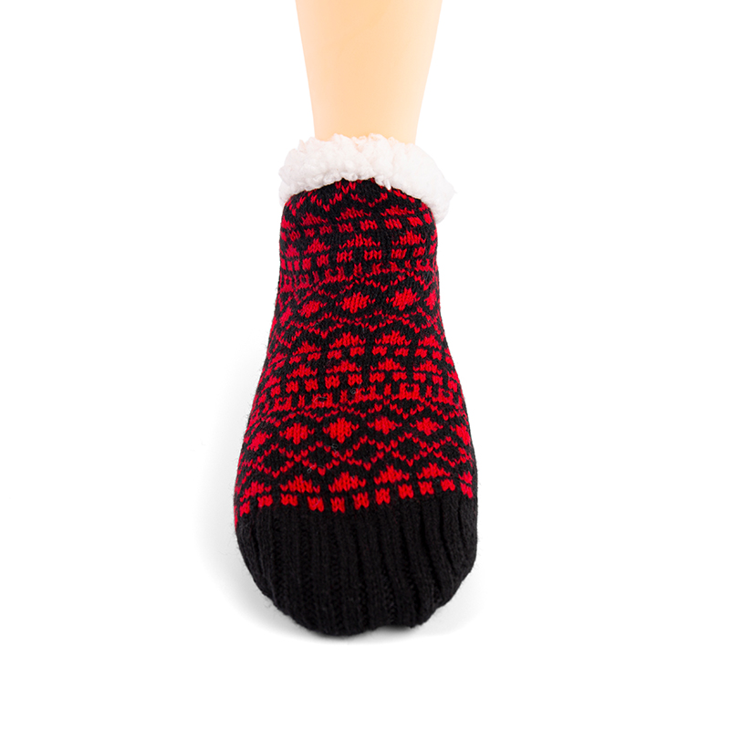 RZ059 Vintage Geometric Pattern V-Design Home Slipper Socks