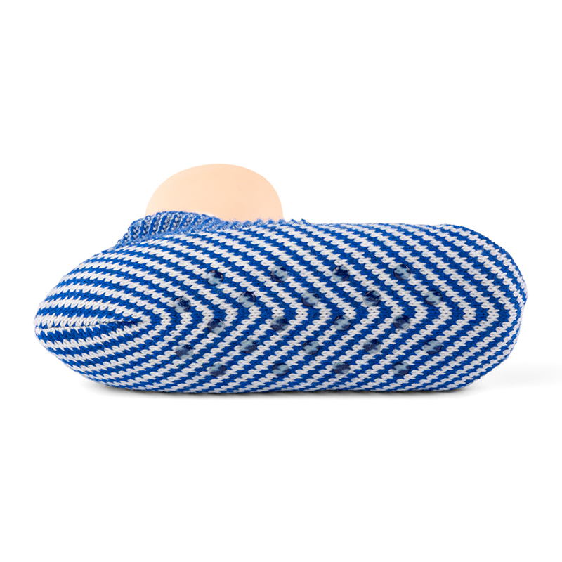 RZ023 Color Block Thick Sherpa Lined Warm Slipper Socks