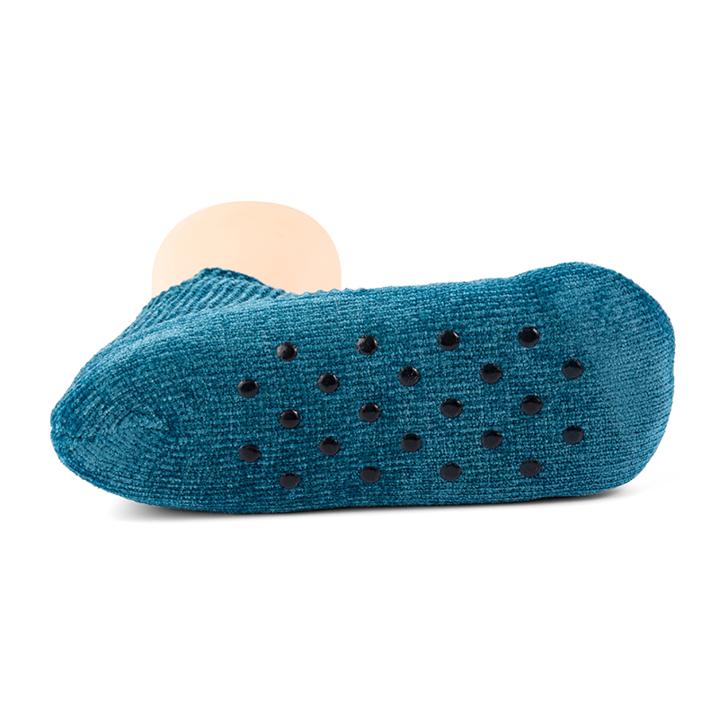 RZ024 Chenille Knit Thick Sherpa Lined Home Slipper Socks