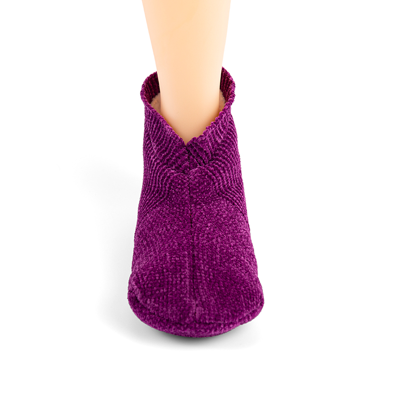 RZ024 Chenille Knit Thick Sherpa Lined Home Slipper Socks