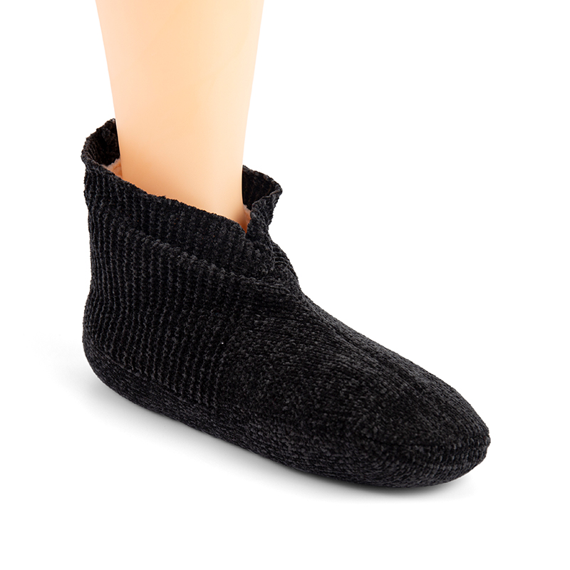 RZ024 Chenille Knit Thick Sherpa Lined Home Slipper Socks