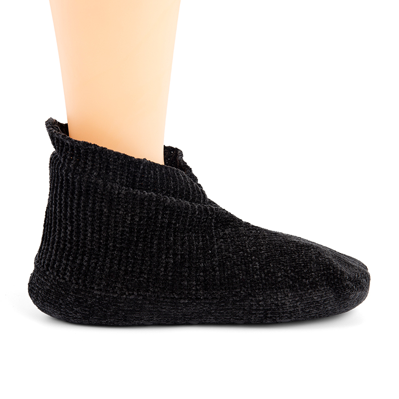 RZ024 Chenille Knit Thick Sherpa Lined Home Slipper Socks