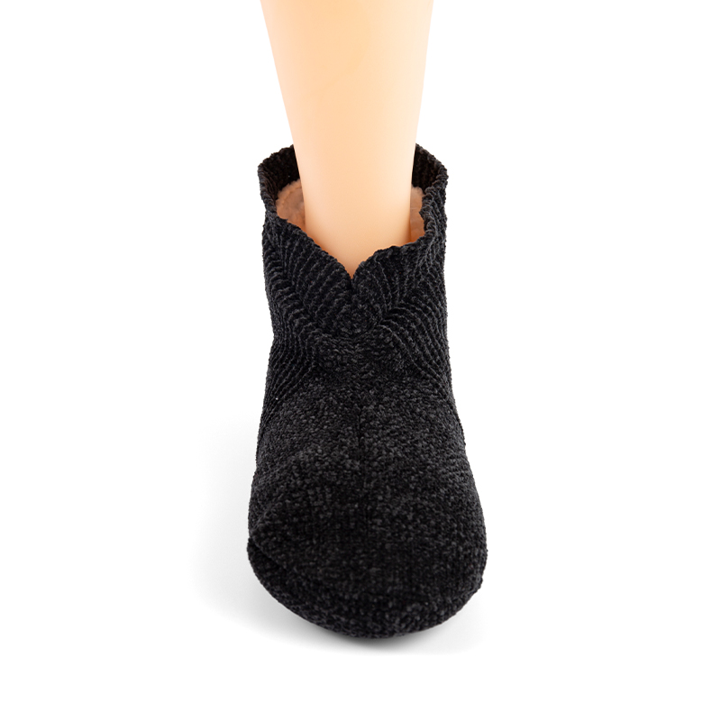 RZ024 Chenille Knit Thick Sherpa Lined Home Slipper Socks
