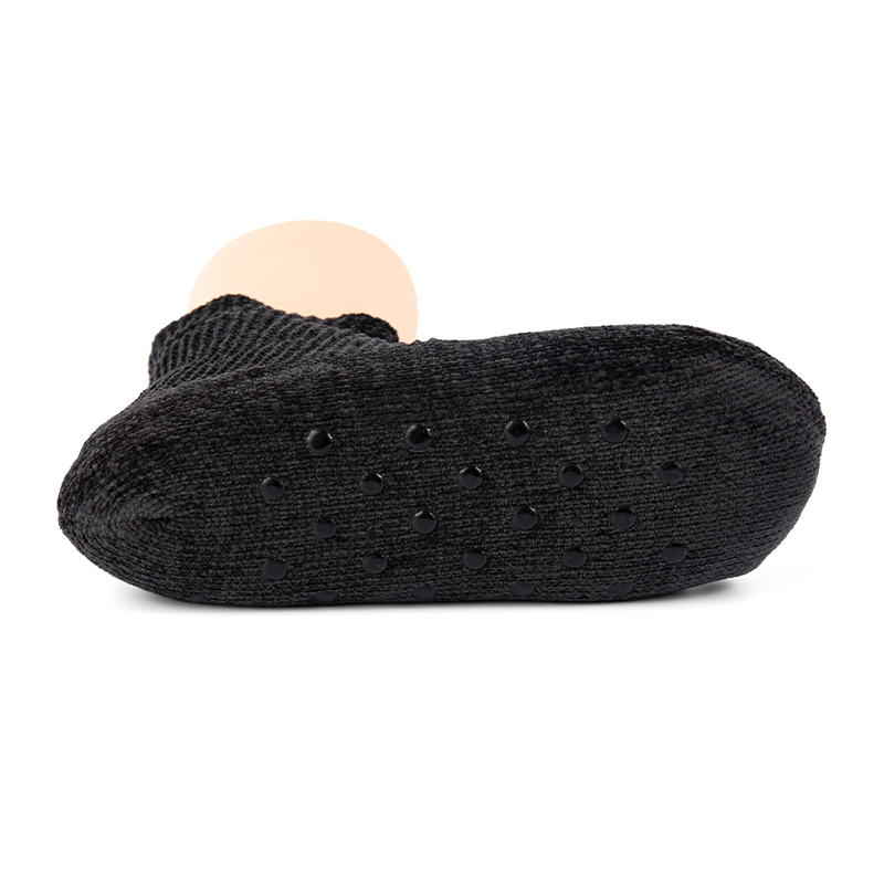 RZ024 Chenille Knit Thick Sherpa Lined Home Slipper Socks