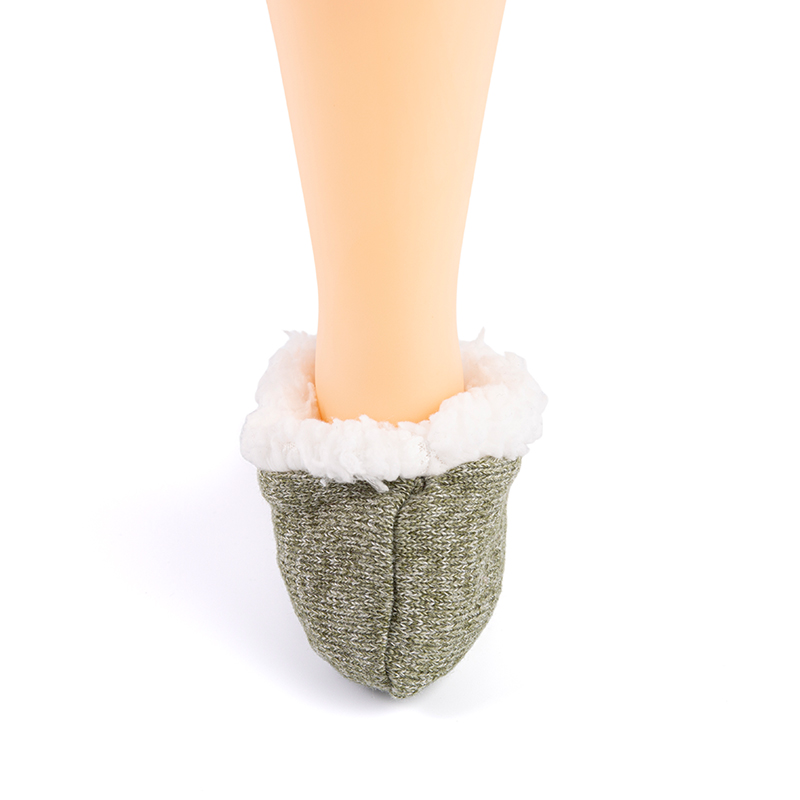 RZ134 Morandi Color Snowflake Pattern, Stripe, and Solid Color Home Knit Slippers