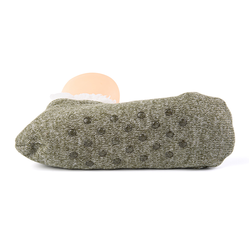RZ134 Morandi Color Snowflake Pattern, Stripe, and Solid Color Home Knit Slippers