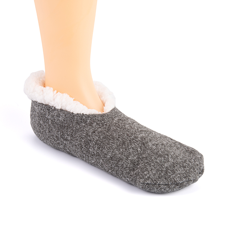RZ134 Morandi Color Snowflake Pattern, Stripe, and Solid Color Home Knit Slippers
