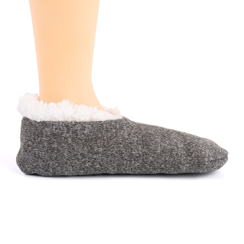 RZ134 Morandi Color Snowflake Pattern, Stripe, and Solid Color Home Knit Slippers
