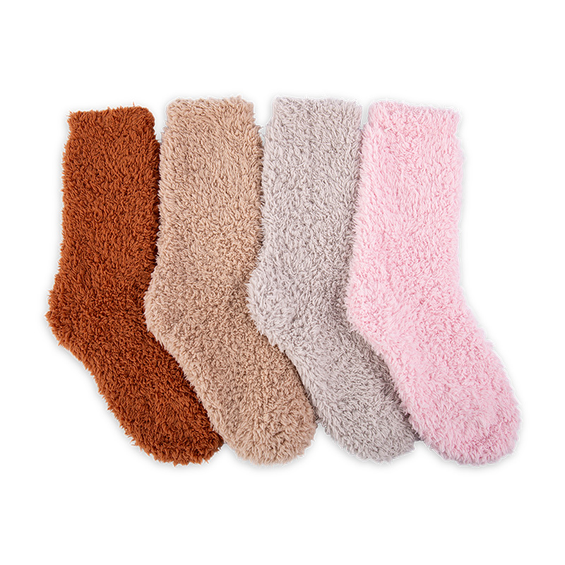 RZ165 Thick Fleece Cloud Cluster Warm Women’s Boot Socks