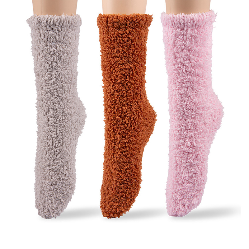 RZ165 Thick Fleece Cloud Cluster Warm Women’s Boot Socks